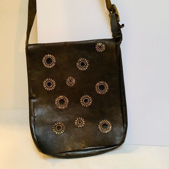 COLLECTIBLE CALLEEN CORDERO MESSANGER BAG GREEN vintage - Picture 1 of 13